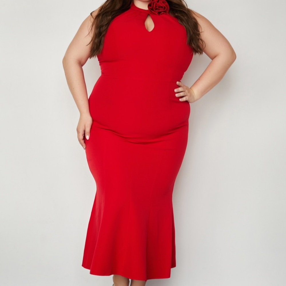 City Chic Red Maxi Dress